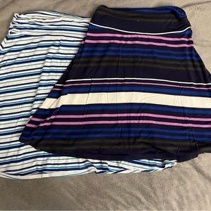 Two striped skirts XS